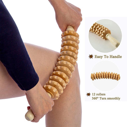 Natural Wood Massage Roller