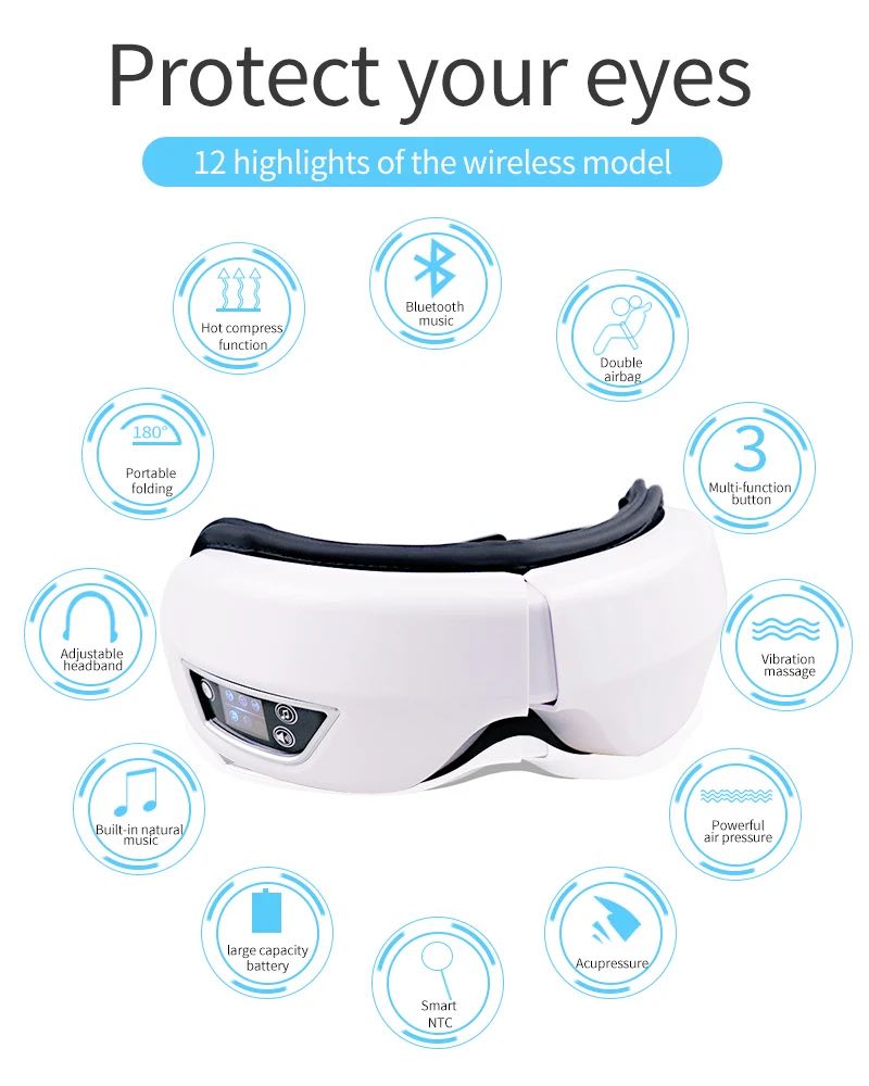 Smart Eye Massager for Migraine Relief & Better Sleep